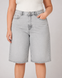 Жіночі джинсові шорти plus size сірі 4009S фото 4