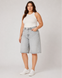 Жіночі джинсові шорти plus size сірі 4009S фото 9