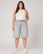 Жіночі джинсові шорти plus size сірі 4009S фото 1