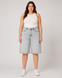 Жіночі джинсові шорти plus size сірі 4009S фото 8
