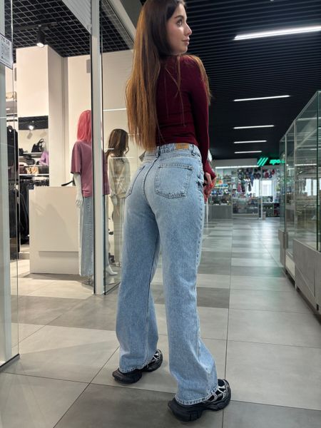 Джинси Wide Leg блакитні 28K фото